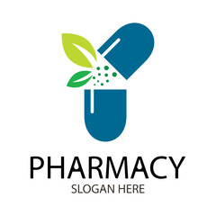 pharmacy logo design template 