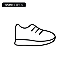 shoe icon, simple shoe icon. eps 10 vector