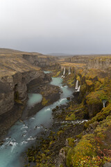 Fototapeta na wymiar Sigöldugljúfur - Wasserfall - Island