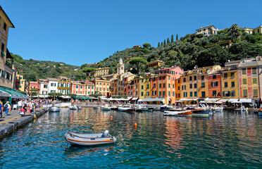 Fototapeta na wymiar Marina de Portofino, Parc national des Cinque Terre,, Nord-Ovest, Italie 