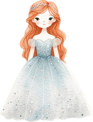 winter princess red hair fairytale princess 02