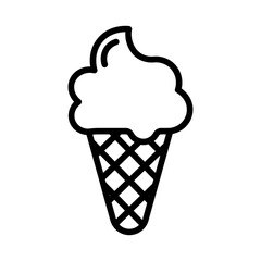 Ice cream line icon	
