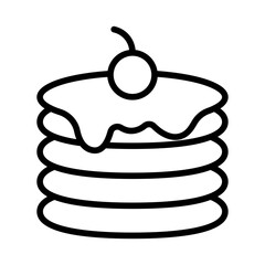 Pancake line icon