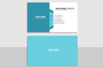 creative modern name card and business card. Set of modern business card print templates. Personal visiting card with company logo.