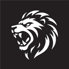 lion MInimalist vector Logo