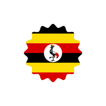 recommend clip art: Uganda flag png label badge