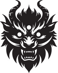 Aggressive Beast Face Vector Design