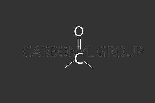 Carbonyl group molecular skeletal chemical formula