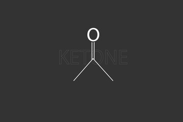 Ketone molecular skeletal chemical formula