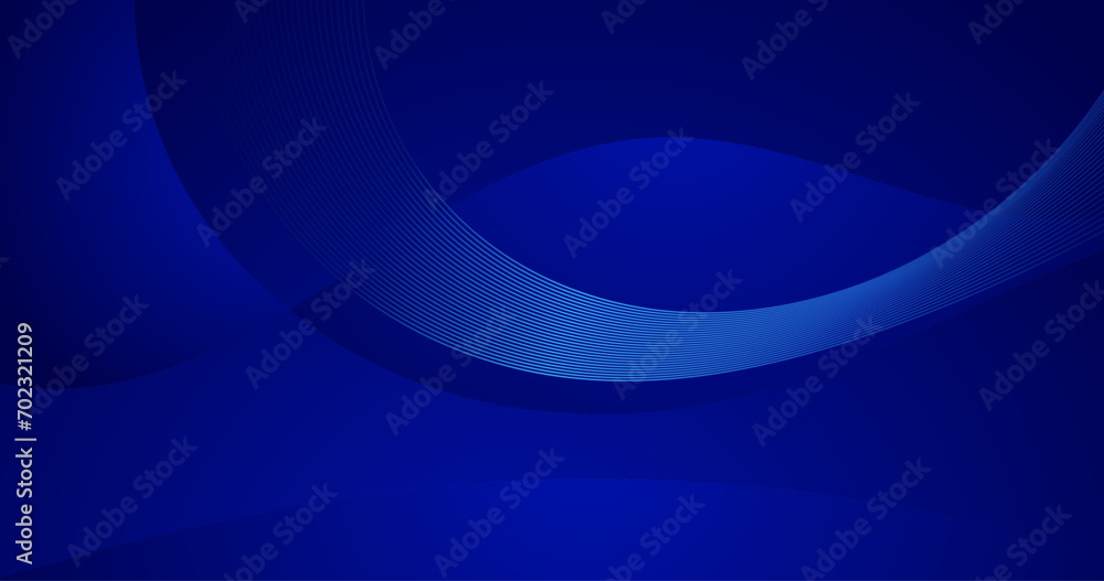 Poster elegant blue background with glowing lines