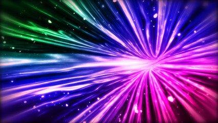 ネオン、発光、線、集中線、光線、ワープ、レーザー、光