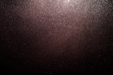 Fototapeten white black red glitter texture abstract banner background with space. Twinkling glow stars effect. Like outer space, night sky, universe. Rusty, rough surface, grain. © Sumeth