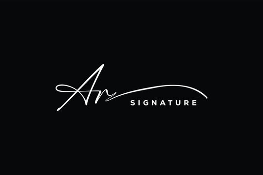 AR initials Handwriting signature logo. AR Hand drawn Calligraphy lettering Vector. AR letter real estate, beauty, photography letter logo design.