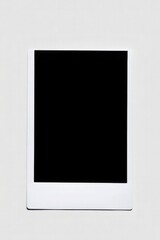 Polaroid frame mockup, white background