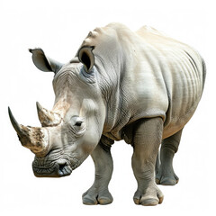 Fototapeta premium rhino isolated on white