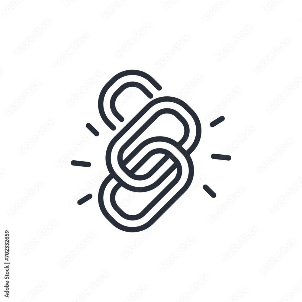 Poster link icon. vector.editable stroke.linear style sign for use web design,logo.symbol illustration.