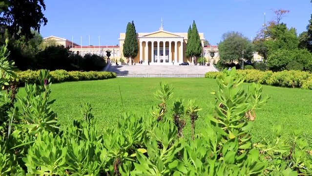 The Congress Center Building Zappeion Historic buildings garden Athens Greece.