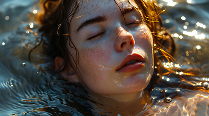 person in the water