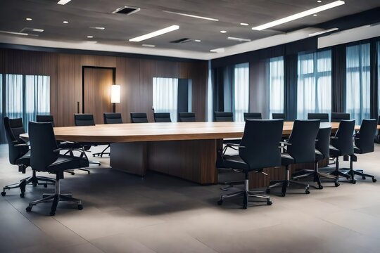 meeting room, Empty room for business people meeting stock photo