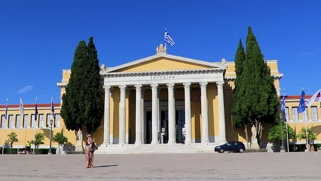 The Congress Center Building Zappeion Historic buildings garden Athens Greece.
