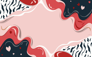 Abstract background poster. Good for fashion fabrics, postcards, email header, wallpaper, banner, events, covers, advertising, and more. Valentine's day, women's day, mother's day background.