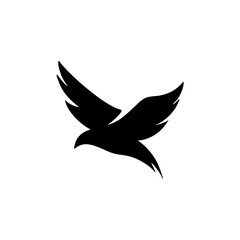 Bird silhouette vector 