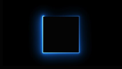 abstract beautiful neon light frame background illustration.