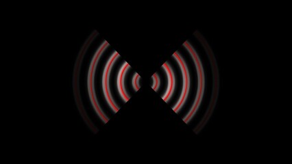 Fototapeta na wymiar Technology Radio wave station signal illustration background.