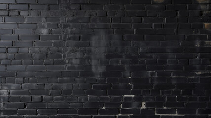 Dark wall with black bricks