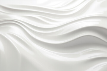 glossy white liquid oil paint opaque, surface waves