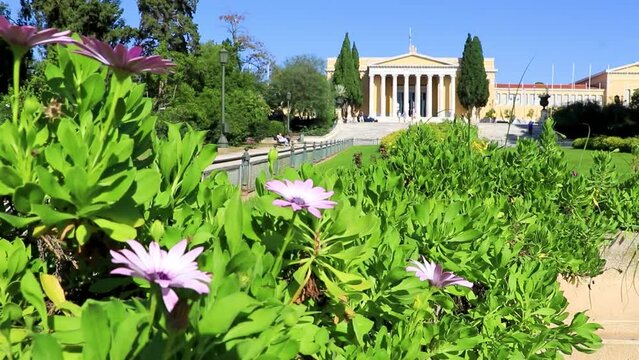 The Congress Center Building Zappeion Historic buildings garden Athens Greece.