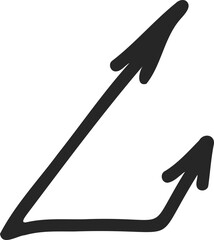 Hand-Drawn Vector Arrow Illustration