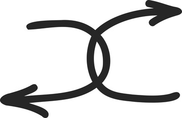 Hand-Drawn Vector Arrow Illustration