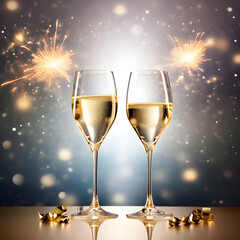 Celebration and parties Champagne Images for the New Year