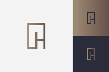 letter ph logo design icon template - obrazy, fototapety, plakaty