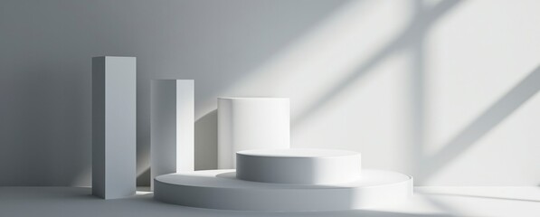 Cube Pedestal Studio Scene For Product Display