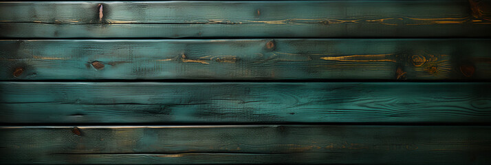 Fototapeta premium Barnwood background - painted Hunter green - worn and faded - rustic - Valentine’s Day