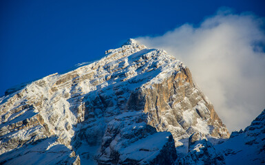 Mount Antelao in the Dolomites with its over 3200 m altitude - obrazy, fototapety, plakaty