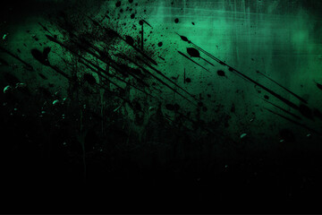 Green color abstract dirty grunge background