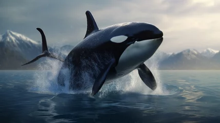 Foto op Canvas killer whale.Generative AI © shuvodesign