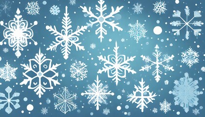 christmas background with snowflakes