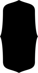 Islamic Vertical Frame Design Glyph Black Filled silhouettes Design pictogram symbol visual illustration