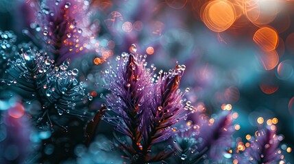 Detail View Purple Fireworks, Background HD, Illustrations