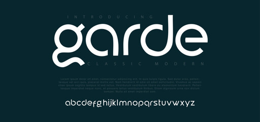 Classic Lettering Minimal Modern Designs. Typography modern serif fonts and numbers. vector illustration