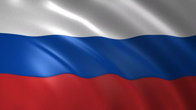 russian flag waving