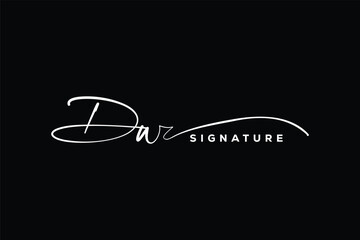 DW initials Handwriting signature logo. DW Hand drawn Calligraphy lettering Vector. DW letter real estate, beauty, photography letter logo design.