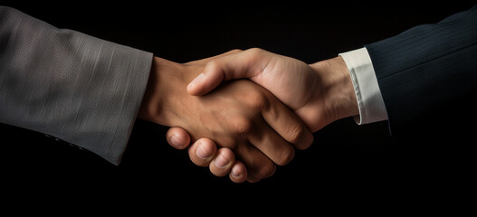 Obraz premium two men hand shacking