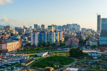 Naklejka premium Amazing view on Batumi from distance