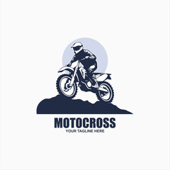 simple motocross logo design