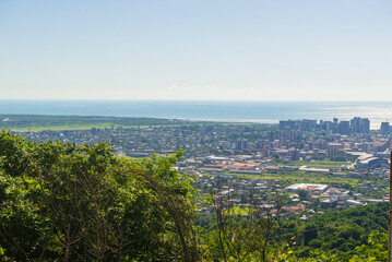 Fototapeta na wymiar Amazing view on Batumi from distance
